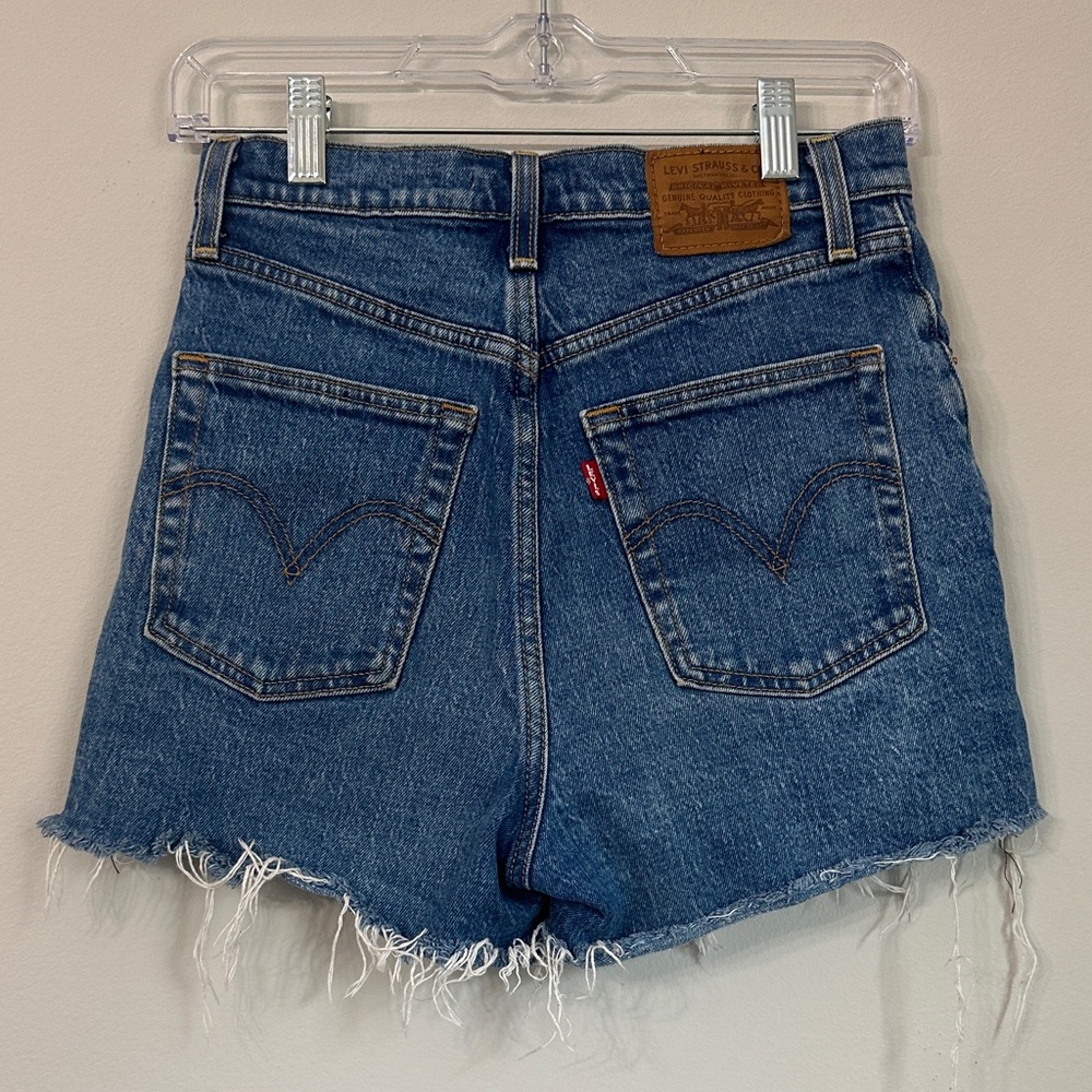 Levi's Distressed “ Ribcage” Denim Shorts - Picture 2 of 3